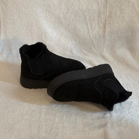 Shoes - Black Suede Ankle Boots